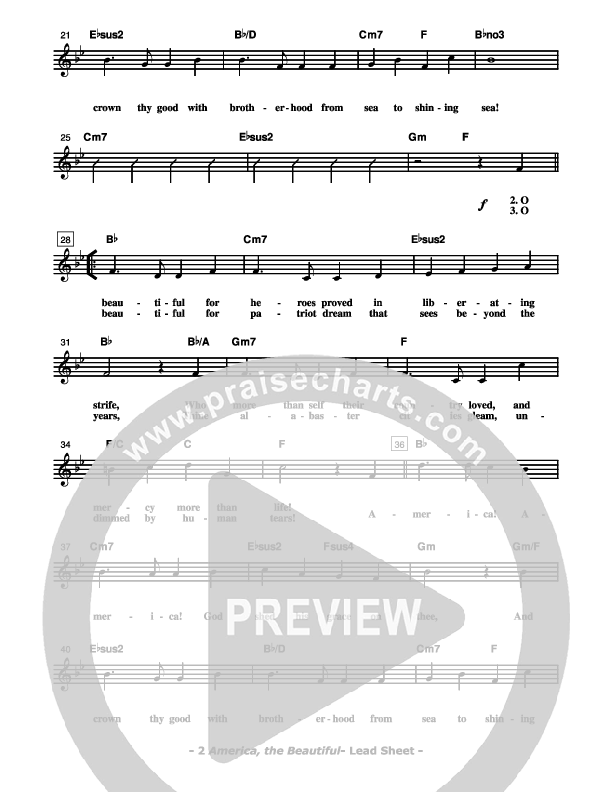 Freedom's Holy Light - Patriotic Service Guide Lead Sheet (Don Chapman)