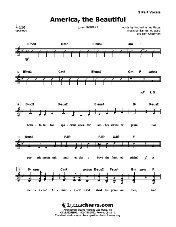 Freedom's Holy Light - Patriotic Service Guide Lead Sheet (SAT) (Don Chapman)