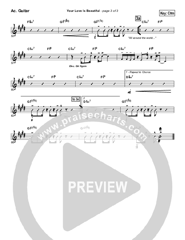 Your Love Is Beautiful Acoustic Guitar (Hillsong Worship)