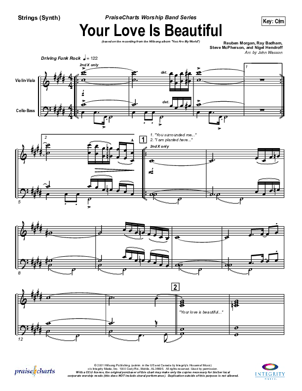 Your Love Is Beautiful Synth Strings (Hillsong Worship)