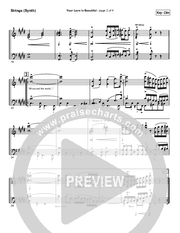 Your Love Is Beautiful Synth Strings (Hillsong Worship)