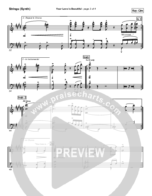 Your Love Is Beautiful Synth Strings (Hillsong Worship)