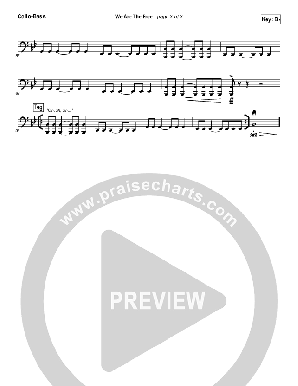 We Are The Free Cello/Bass (Matt Redman)