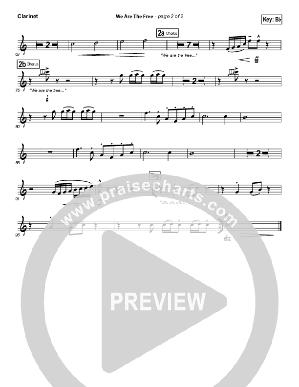 We Are The Free Clarinet (Matt Redman)