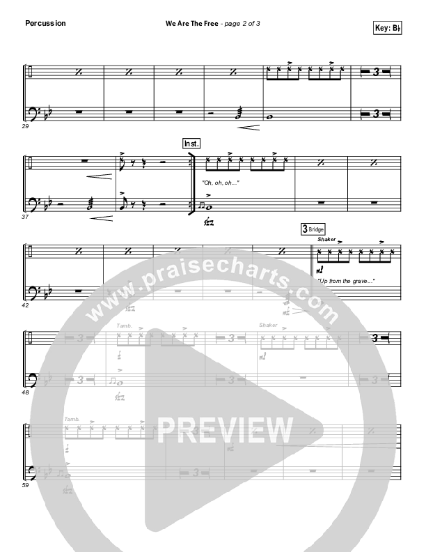 We Are The Free Percussion (Matt Redman)