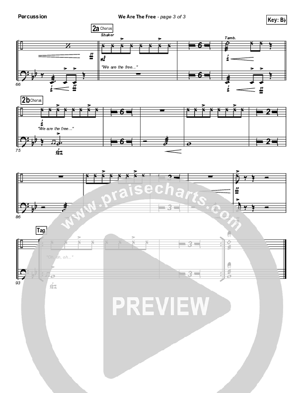 We Are The Free Percussion (Matt Redman)