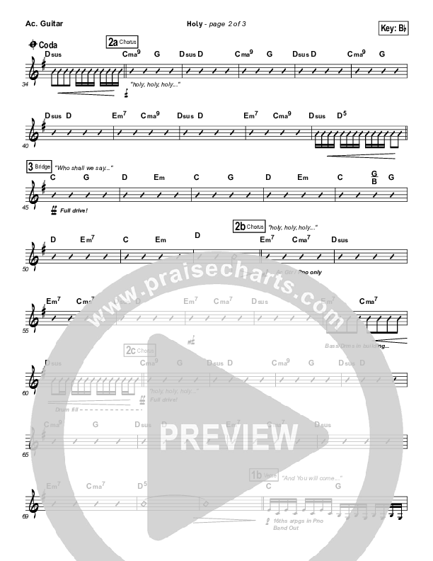 Holy Acoustic Guitar (Matt Redman)