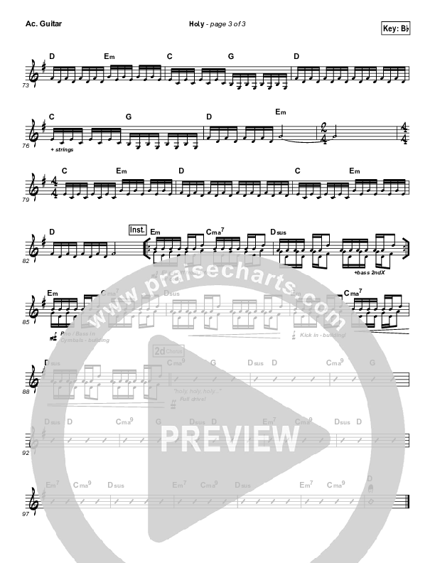 Holy Acoustic Guitar (Matt Redman)