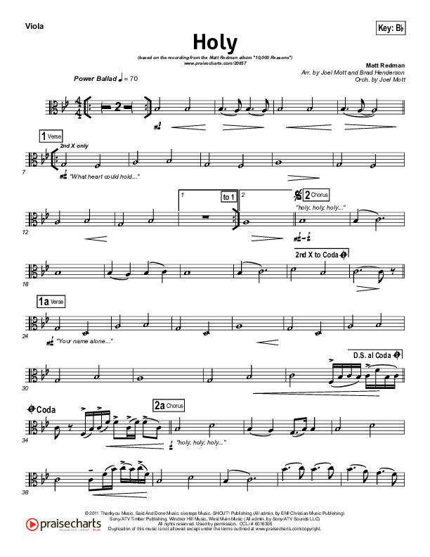 Holy Viola (Matt Redman)