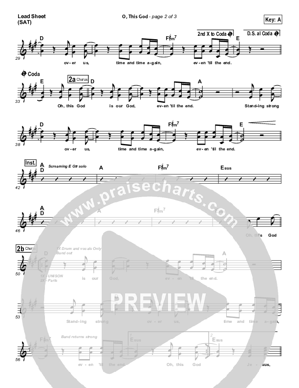 O This God Lead (SAT) (Matt Redman)