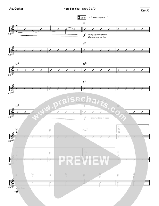 Here For You Acoustic Guitar (Matt Redman)