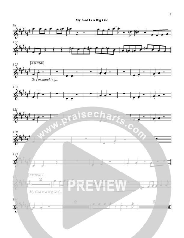 My God Is A Big God Tenor Sax 2 (Martha Munizzi)