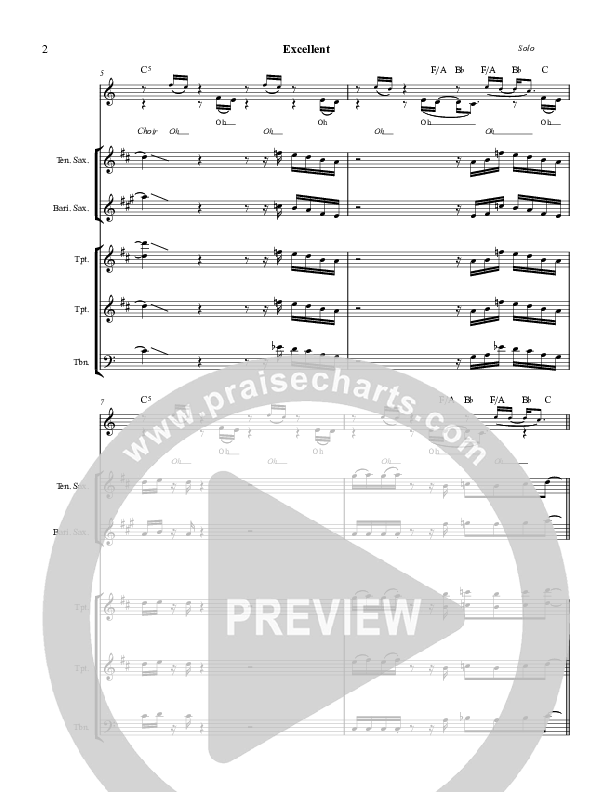 Excellent Conductor's Score (Martha Munizzi)