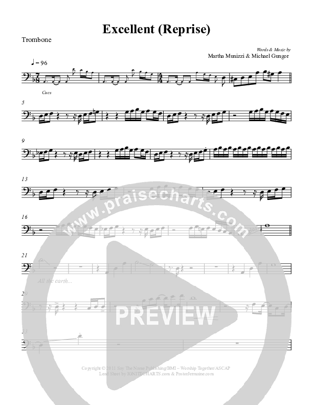 Excellent Reprise Trombone (Martha Munizzi)