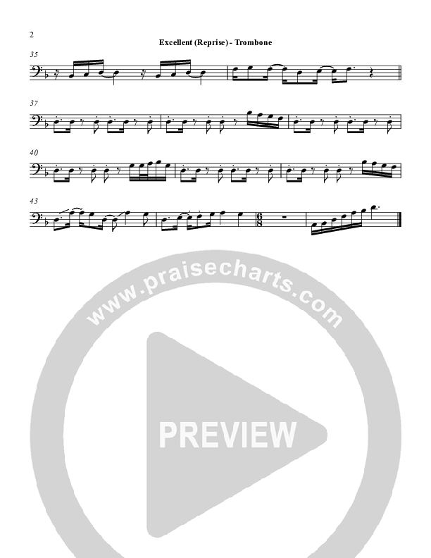 Excellent Reprise Trombone (Martha Munizzi)