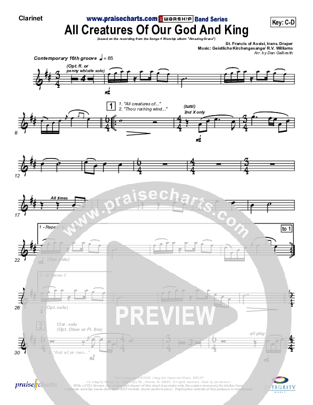 All Creatures Of Our God And King Wind Pack (Slater Armstrong)