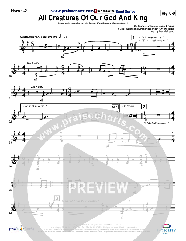 All Creatures Of Our God And King Brass Pack (Slater Armstrong)