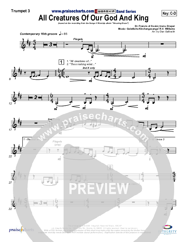 All Creatures Of Our God And King Trumpet 3 (Slater Armstrong)