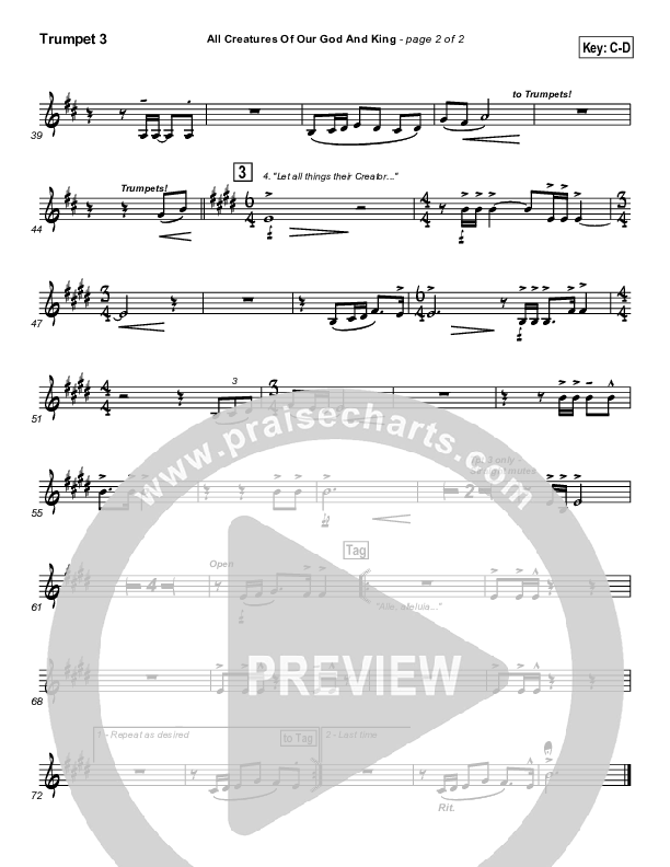 All Creatures Of Our God And King Trumpet 3 (Slater Armstrong)