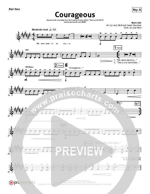 Courageous Bari Sax (Casting Crowns)