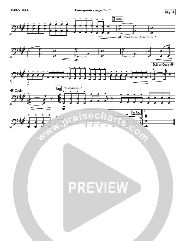 Courageous Cello/Bass (Casting Crowns)
