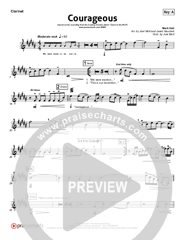 Courageous Clarinet (Casting Crowns)