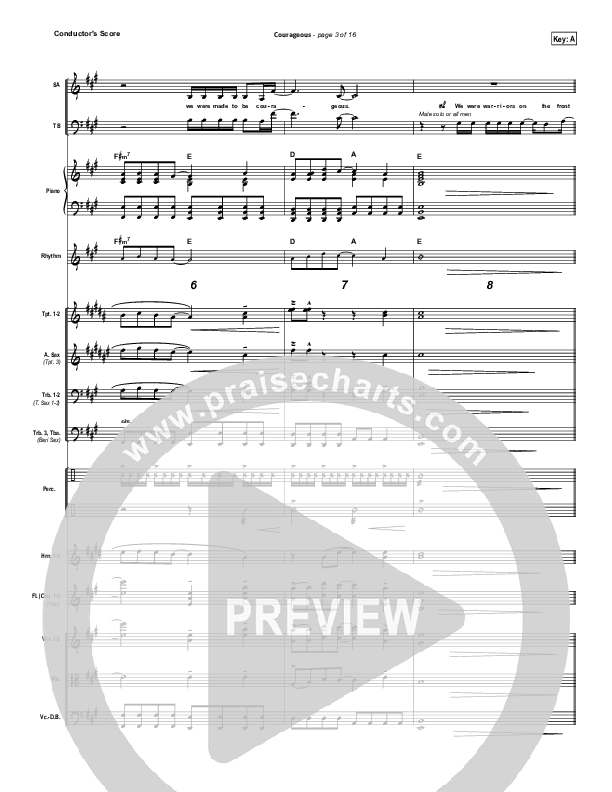 Courageous Conductor's Score (Casting Crowns)