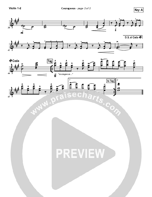 Courageous Violin 1/2 (Casting Crowns)