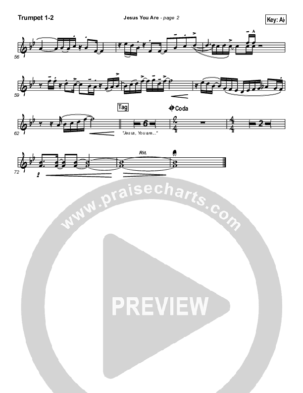 Jesus You Are Trumpet 1,2 (Paul Baloche)