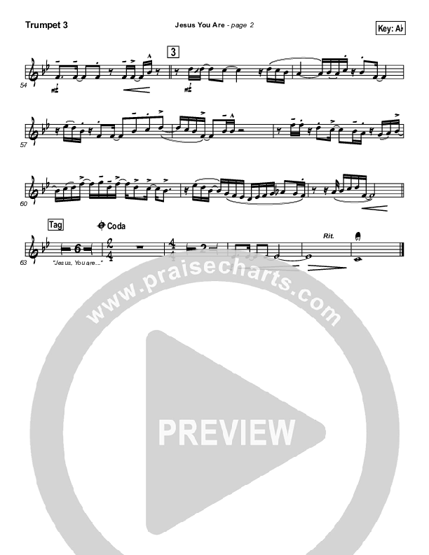 Jesus You Are Trumpet 3 (Paul Baloche)