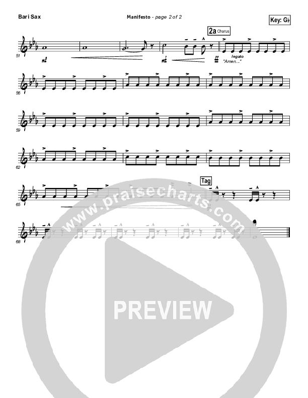 Manifesto Bari Sax (City Harmonic)