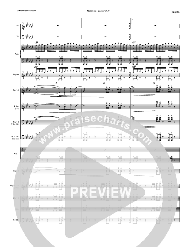 Manifesto Conductor's Score (City Harmonic)