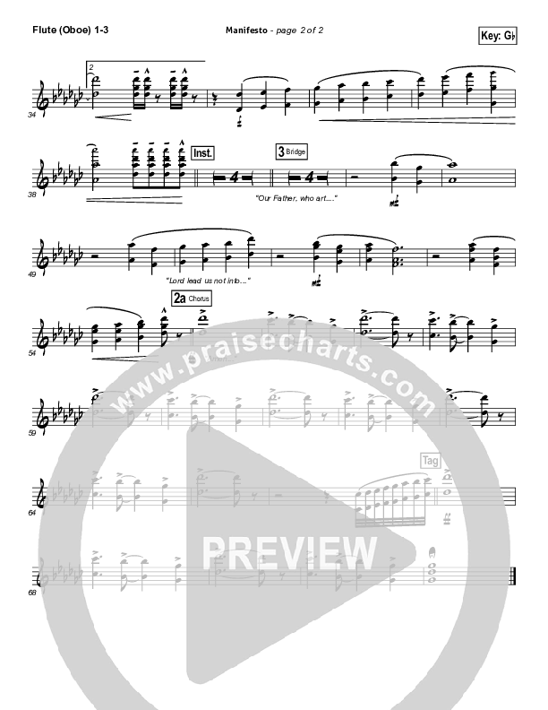 Manifesto Flute/Oboe 1/2/3 (City Harmonic)