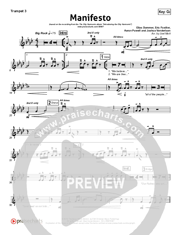 Manifesto Trumpet 3 (City Harmonic)