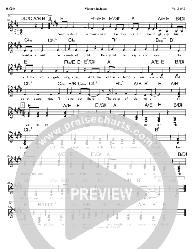 Victory In Jesus Acoustic Guitar (Mark Cole)