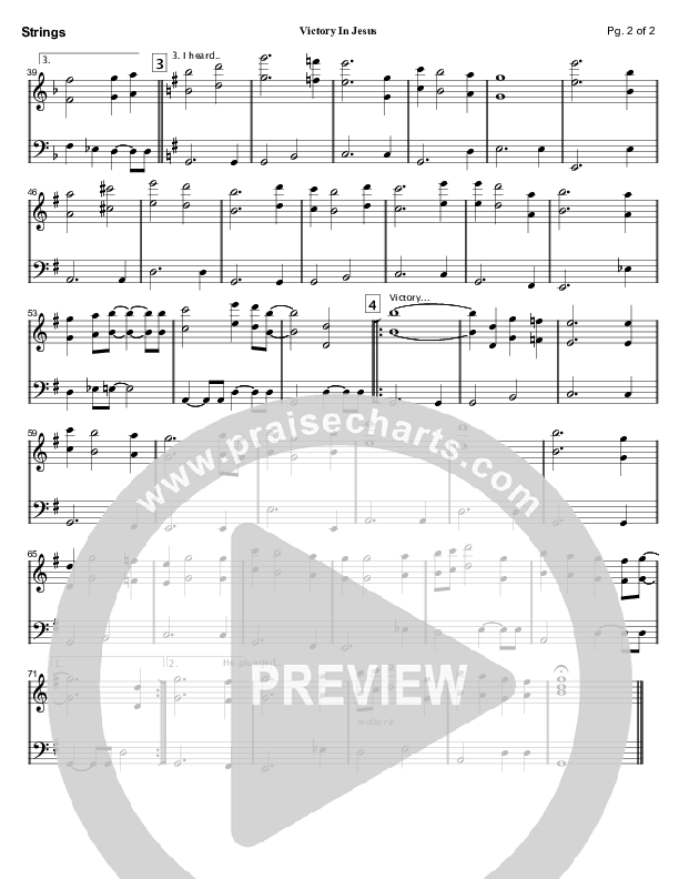 Victory In Jesus Strings (Mark Cole)