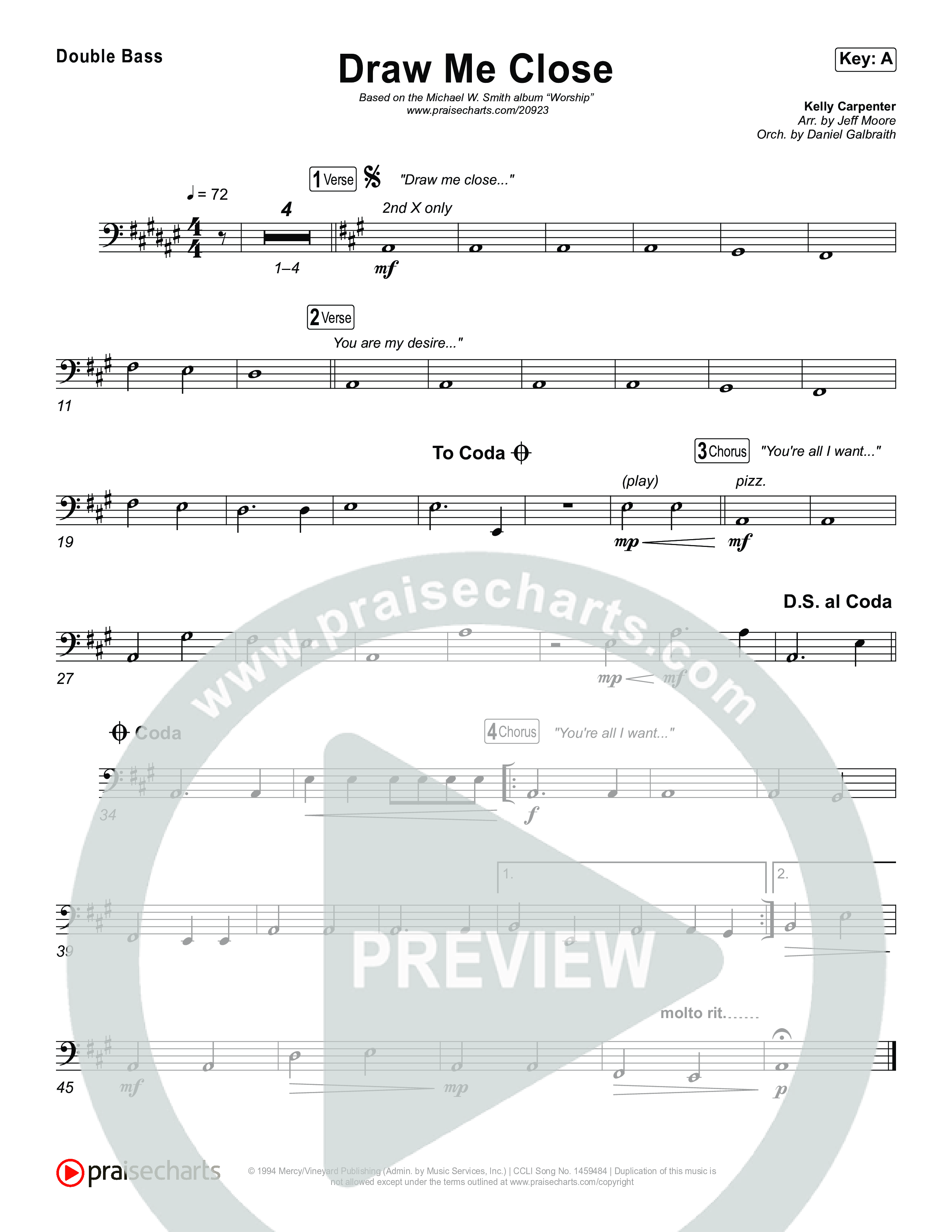 Draw Me Close String Bass (Michael W. Smith)