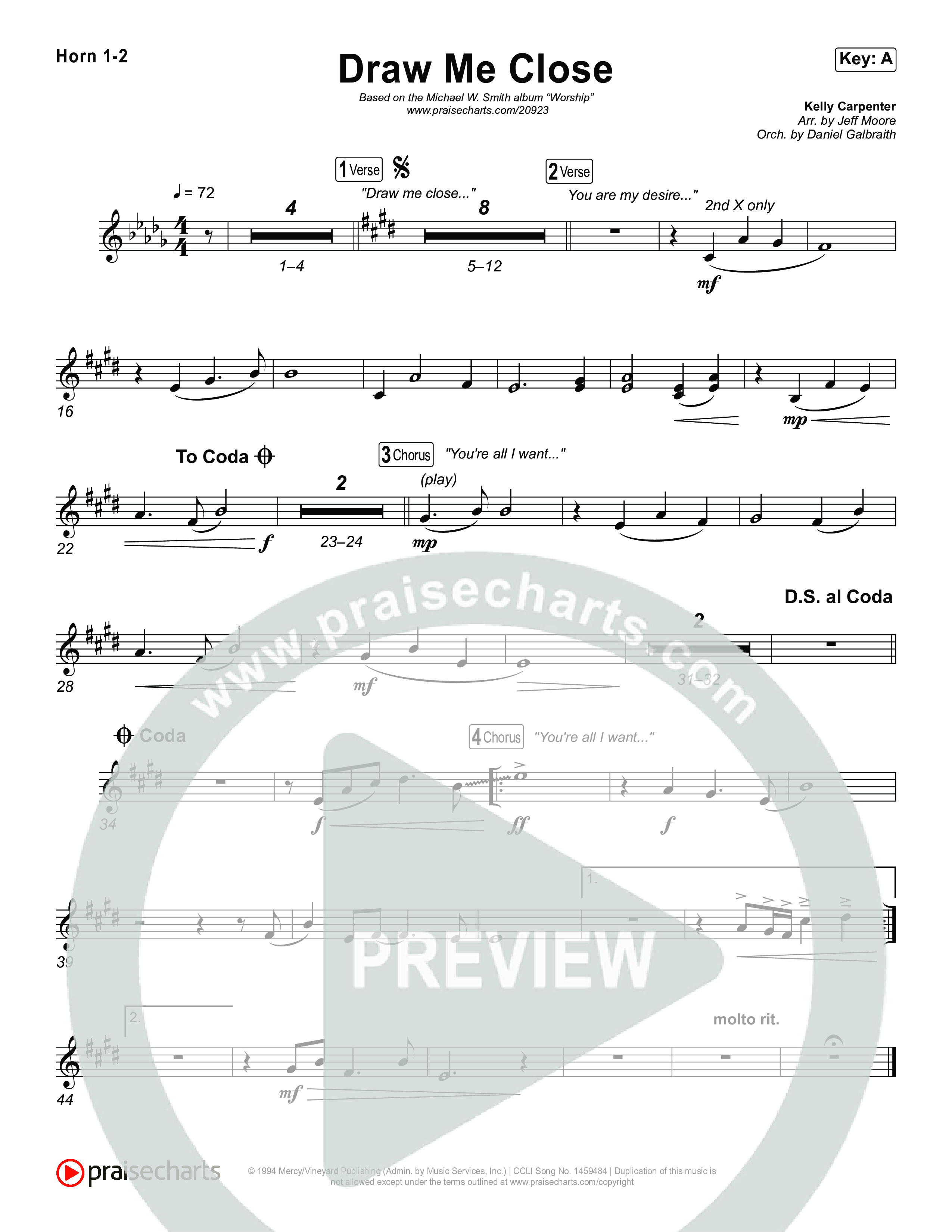 Draw Me Close Brass Pack (Michael W. Smith)