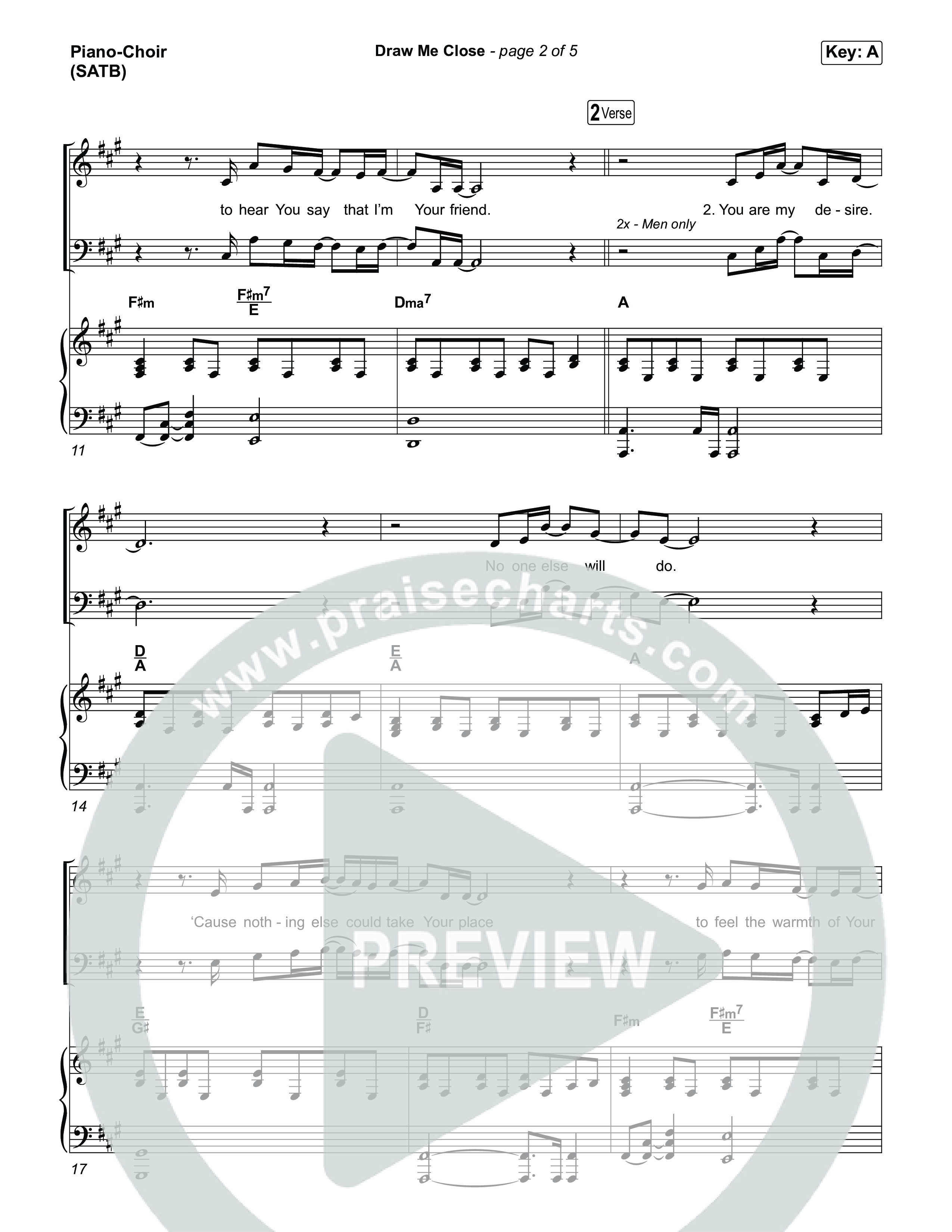 Draw Me Close Piano/Vocal Pack (Michael W. Smith)