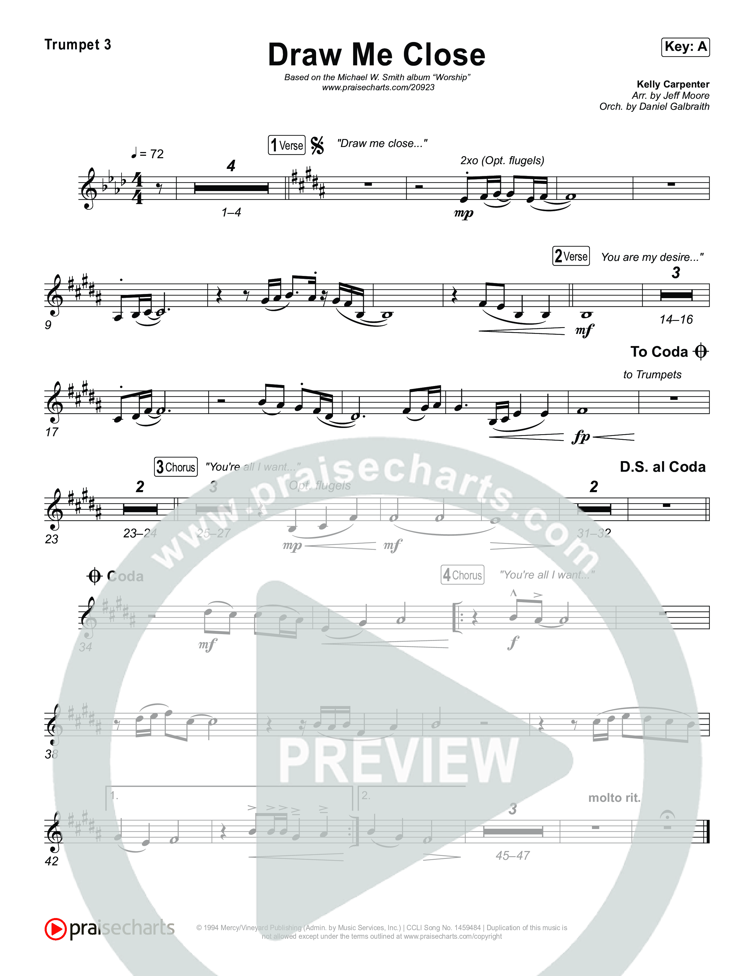 Draw Me Close Brass Pack (Michael W. Smith)