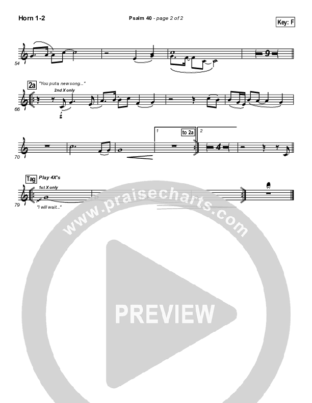 Psalm 40 French Horn 1/2 (Newsong)