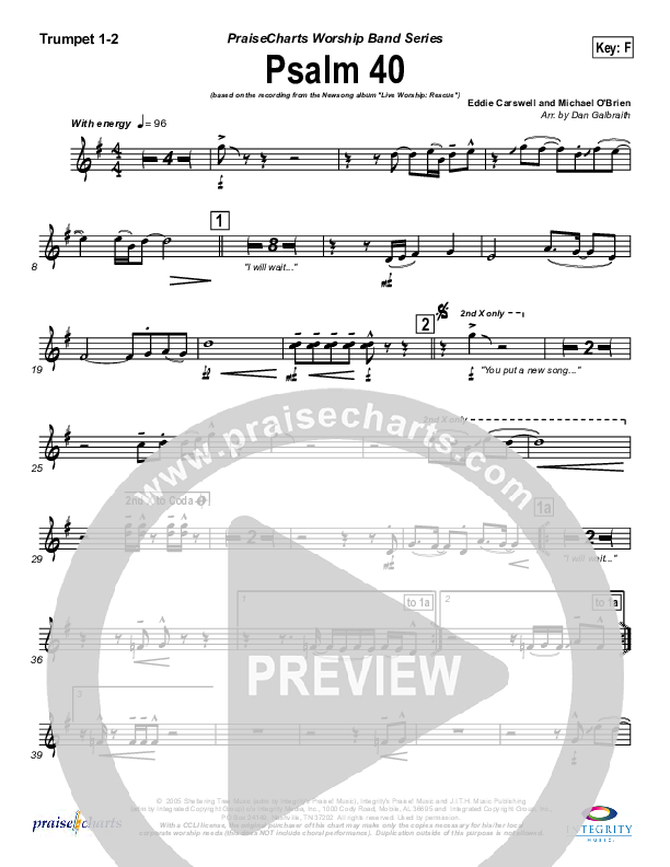 Psalm 40 Brass Pack (Newsong)