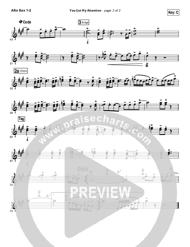 You Got My Attention Alto Sax (Dara Maclean)