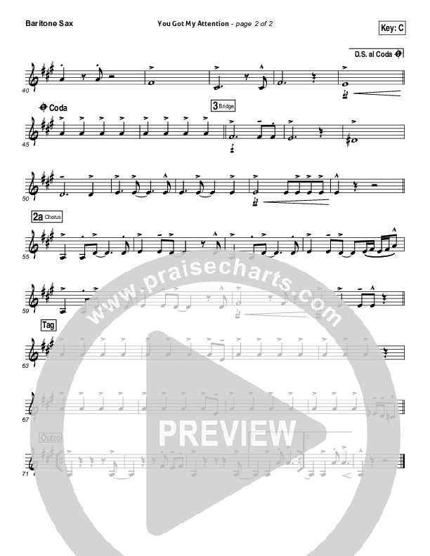 You Got My Attention Bari Sax (Dara Maclean)