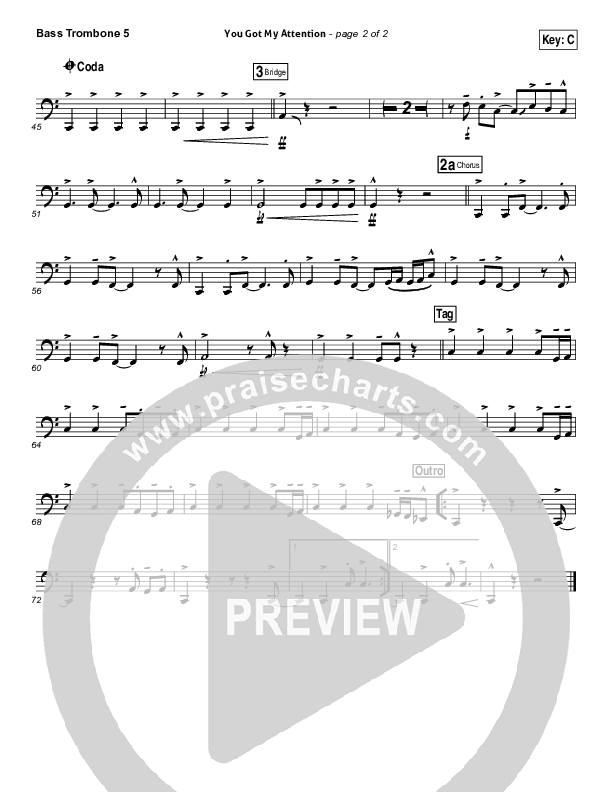 You Got My Attention Bass Trombone (Dara Maclean)