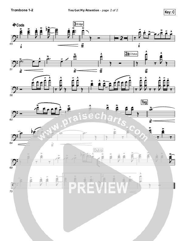 You Got My Attention Trombone 1/2 (Dara Maclean)