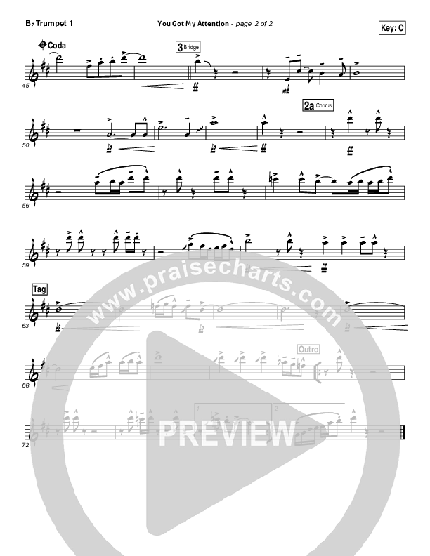 You Got My Attention Trumpet 1 (Dara Maclean)