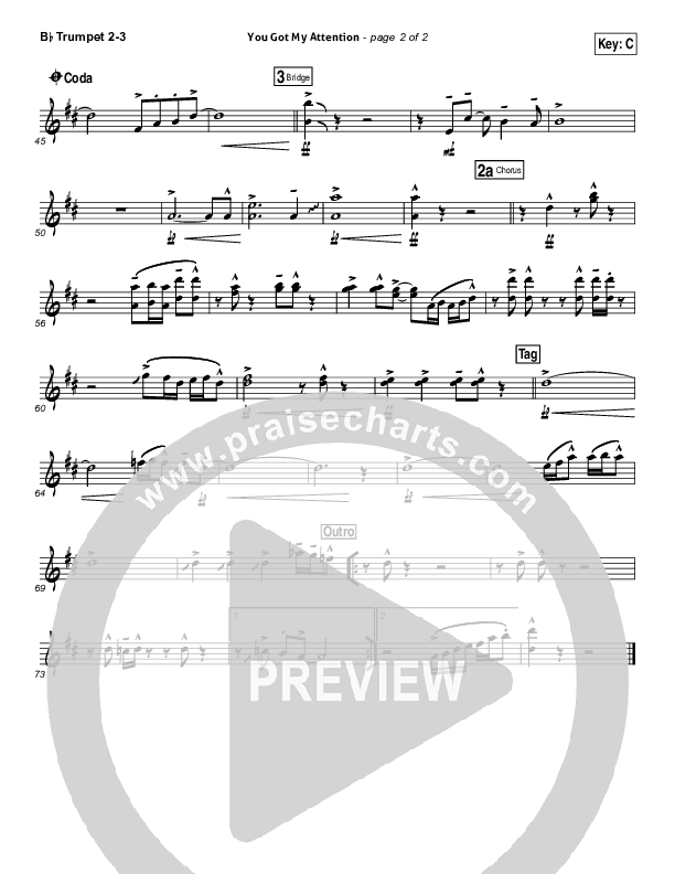 You Got My Attention Trumpet 2/3 (Dara Maclean)