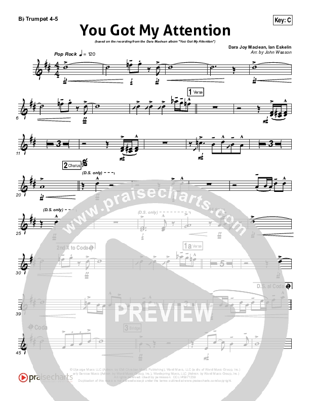 You Got My Attention Trumpet (Dara Maclean)