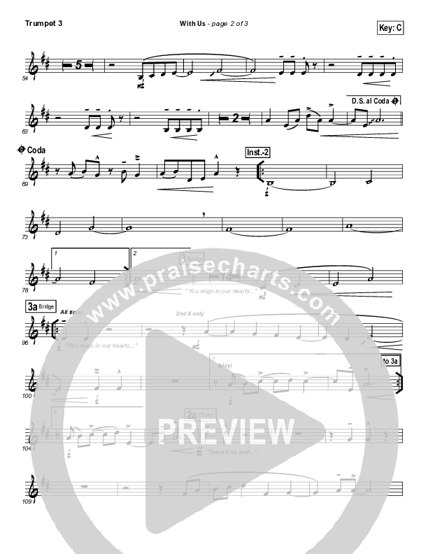 With Us Trumpet 3 (Hillsong Worship)